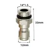 Pistola de Água para Lavagem de Carros de Alta Pressão 14*1.5 Conector Fêmea de Cobre Conector Macho de Aço Inoxidável Conector de Máquina de Limpeza Mangueira de Água Flexível para Máquina de Lavar Carros