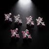 Clavos para Hueso del Oído con Varilla de Tornillo de Encaje de Circonita Micro-Pavimentada Pendientes de Piercing de Alta Gama para Mujeres y Pendientes de Hombre