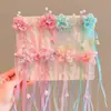 Acessórios de Cabeça Hanfu Infantil Acessórios de Cabelo Antigos Grampo de Cabelo para Streaming Meninas Super Fadas Estilo Chinês Traje Antigo Tassel Flor Grampo de Cabelo