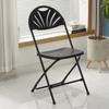 Silla Plegable de Plástico Blanco para Exposición Silla con Respaldo Nudo Simple Actividad Concierto Exterior Alquiler Celebración Silla para Exposición