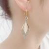 Moda Coreana Elegantes Pendientes de Diamante Ojo de Gato para Mujer Sentido de Alta Gama Nicho Combinan con Todo Adelgazantes Otoño e Invierno Pendientes de Celebridad de Internet