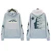 Marca da Moda Estilo Americano High Street Ins Nicho Vintage Antigo Estampa de Letra Solto Moletom com Capuz Masculino e Feminino Outono e Inverno