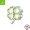 Pulsera Yinziyun Original de Venta Caliente Hojas de la Suerte DIY con Cuentas Estilo Mori Fresco Cuentas de Plata S925