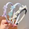 Diadema de concha de estrella de mar color macarrón con dientes antideslizante para niñas ambiente de playa accesorios para el cabello diadema infantil