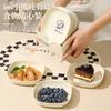 Plato para Escupir Huesos de Hogar Plato para Escupir Huesos de Hogar Plato Resistente a Caídas de Grado Alimenticio Plato Plato Plato de Basura para Mesa de Comedor Plato Plato Plato para Escupir Huesos
