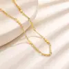Cadena Plana Minimalista, Cadena Estrellada, Cadena en Forma de O, Cadena de Labios, Collar de Acero de Titanio, Cadena Lateral, Cadena de Hueso de Serpiente, Cadena de Eslabones Cuadrados, Accesorios Versátiles