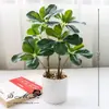 Suministro directo de fábrica de flores artificiales flor artificial árbol rico bonsái decoración interior creativa planta verde artificial planta en maceta de simulación generación de cabello