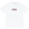 Camiseta Unisex de Manga Corta Supreme Trendy Streetwear Milán Algodón Puro Peso Pesado Clásica Suelta Versátil con Letras