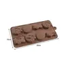 Molde de Silicone para Chocolate Desenho Animado Multiestilo Transfronteiriço Números e Letras Molde de Assar DIY Molde para Fudge Cubo de Gelo