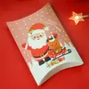 2021 nueva caja de almohada navideña caja de dulces creativa caja de regalo de Navidad caja de embalaje de cartón 2 opciones