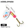 Señuelo Giratorio de Lentejuelas, Sequin Compuesto Giratorio Ponderado, Sequin Metálico Micro de Manivela Manual, Señuelo Artificial Biónico Equipo de Pesca
