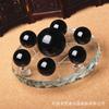 Bola de Obsidiana Natural Sete Estrelas Matriz Ornamentos Bola de Casa Decoração Bola de Cristal Sala de Estar Escritório Presente Ornamentos