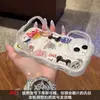 Funda de Teléfono Móvil de Dibujos Animados Linda Adecuada para Apple 16promax iphone13 Silicona Transparente 15 Doble Soporte 14 Nicho