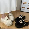 Meias Pantufas Fechadas Estilo Fada com Plataforma e Solado Grosso para Mulheres, Novas Sandálias Mary Jane Birkenstock Primavera e Verão 2026
