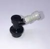 Conector de balde preto e branco, balde de cola, balde de xarope, conector de dispensador, conector rosqueado de balde