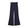 Pantalones casuales de cintura alta, modernos y únicos, ligeramente atrevidos, nuevos para el verano, elásticos, ajustados y acampanados que hacen que las piernas parezcan más largas