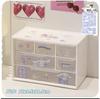 Caixa Organizadora de Mesa com Gavetas Seis Compartimentos Estilo Minimalista Organizador de Joias Transparente Estilo Coreano Ins para Dormitórios Estudantis
