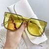 Gafas de Sol Verdes Moda para Hombre Personalidad 2022 Nuevo Avant-garde Fotografía Callejera Gafas de Sol Negras Gafas de Sol para Mujer