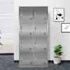 Fabricantes de armarios armario de 8 puertas engrosado almacenamiento para personal armario de almacenamiento dormitorio de personal acero inoxidable sin simplicidad