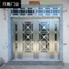 Aço Inoxidável 304 Porta Casa de Construção Própria Abertura Dupla Vidro Rural Porta Grande Doméstica Aço Branco Entrada Rosa Porta Antifurto Outro