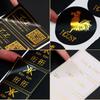 Diseño de Pegatina Transparente Autoadhesiva, Etiqueta Transparente Anti-Falsificación Estampada en Caliente, Etiqueta Autoadhesiva, Impresión de Pegatinas de Dibujos Animados, Producción de Estampado en Caliente