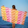 Toalla de Secado Rápido para Vacaciones Chal Esterilla de Playa Toalla de Baño Protección Solar Fabricante Toalla de Playa Microfibra Mayoreo Lado del Mar Absorción de Agua