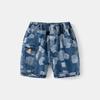 Shorts Infantis 2025 Roupas de Verão Novas Shorts Jeans para Meninos Calças Médias Casuais para Bebês Calças Infantis Estilo Coreano Atacado