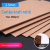 Caixa de papelão kraft vintage A4 de 2,5 mm, feita à mão, faça você mesmo, embalagem de papel, capa de papel kraft, papelão kraft rígido