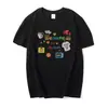 Camiseta Divertida con Estampado de Dibujos Animados para Mujer Verano 2026 Nueva Talla Grande Estilo Coreano Ins Holgada y Versátil Algodón Puro Top de Manga Corta