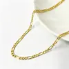 Collar de cadena Figaro de plata S925 superventas transfronterizo, de nicho, único, moderno, estilo hip-hop europeo y americano, cadena lisa sin colgante