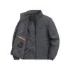 Nova jaqueta de fleece para outono e inverno para homens, modelagem solta, moderna, versátil, jaqueta de trabalho para atividades ao ar livre, blusa masculina com forro de fleece