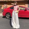 YC & Retro Americano Pantalones Holgados de Cintura Alta y Pierna Ancha Que Combinan con Todo Jeans para Primavera y Verano para Mujer y Pantalones Largos