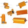 RX24-50W carcasa de aluminio dorado resistor de alta potencia 0.1/0.5/1/50/2 ohm serie de resistencias de disipación de calor