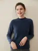 Nuevo Suéter Casual de Punto para Mujer 2026 Otoño e Invierno 100% Cachemira Pura de Cuello Alto Enrollado