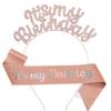 Nuevo Set de Banda para el Cabello de Cumpleaños, Banda para el Hombro, Banda de Cortesía IT'S MY BIRTHDAY Adornos para la Cabeza para Mujer, Accesorios para el Cabello, Artículos para Fiesta