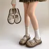 Zapatos Mary Jane de suela gruesa, estilo retro francés, a la moda, para mujer, nuevos y versátiles, color blanco, marca Birkenstock, verano 2026