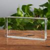 Ladrillo de cristal super blanco ladrillo de cristal pared divisoria sólido transparente mampara de baño color rojo neto cuadrado ladrillo de fusión en caliente