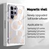 Produto Popular de Comércio Exterior Capa Artística para Celular Daisy Galaxy S24U Magnética Magsafe S25 Acrílica Transparente Cobertura Total