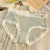 Braguitas sin costuras de seda de hielo para mujer, diseño floral pequeño, bragas moldeadoras 3D para melocotón, sensación desnuda, briefs que abrazan la cadera, bragas para mujer