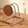 En stock, disponible para dropshippingEstante para tablas de cortar estilo vintage, estante de almacenamiento para encimera de cocina, soporte para tapas de ollas, estante para tablas de cortar