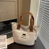 Bolsa de Lona para Mujer, Bolso Tote Pequeño para Salir, Bolso Tote para Viajar al Trabajo para Oficinistas, Bolso de Mano Versátil Nueva Moda Primavera 2026