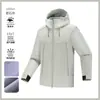 Jaqueta Macia Outdoor Personalizada Tudo-em-Um, Roupa de Trabalho Esportiva Três-Resistente Corta-vento, Uniforme para Grupo com Logotipo Impresso