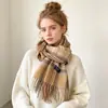 Colección de Bufandas de Mohair de Color Sólido de Otoño e Invierno, Bufandas Atmosféricas Estilo Coreano, Bufandas Chal Ampliadas y Engrosadas al por Mayor