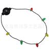 Juguete Navideño Cool Lester para Niños Mini Tamaño Accesorios Luz LED 6 Lámparas Cuentas de Piña Collar Luminoso