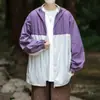 Chaqueta Ligera de Protección Solar para Exteriores de Verano 2026, Chaqueta Fina de Piel con Capucha de Bloques de Color, Unisex