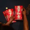 2026 Ano do Cavalo Nova Bolsa Envelope Vermelho Criativa de Alto Padrão com Folha de Ouro e Glitter para o Ano Novo Festival da Primavera