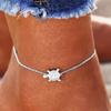 Europa y Estados Unidos pulsera de tobillo de cuentas de concha transfronterizas pulsera de yoga pulsera de playa colgante de tortuga cuentas de estrella de mar adornos para pies fabricantes al por mayor