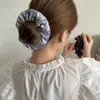 Elástico de Cabelo Scrunchie de Cetim Laço de Cabelo Ins Retrô Elegante Simples High-End Corda de Cabelo para Coque Acessório de Cabelo