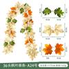 Ratan de Hoja de Arce Imitación Nuevos Hojas Artificiales Falsas en Stock Decoración de Otoño Día de Acción de Gracias Todos los Santos Festival de la Cosecha Ratan