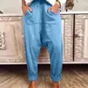 Fd0192026 Amazon Plus Size Comércio Exterior Calça Harem Solta de Gancho Baixo Moda Casual Versátil